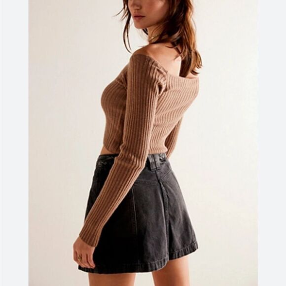 WE THE FREE WOMEN’S PERFECT WEAR EVERYWHERE SKORT BY FREE PEOPLE SPLIT FRONT NWT - Picture 2 of 13